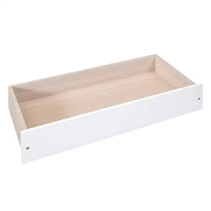 Wood Twin Size Platform Bed with Trundle and Drawers