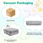 Matelas de sol pliable pour enfants, phosphorescent, pour la sieste des tout-petits, pliable en trois, coloré/gris/rose