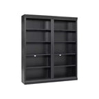 83.4 Tall Wooden Bookcase with LED Light Strip, 5-Tier Adjustable Bookshelves & Storage Organizer for Living Room & Home Office