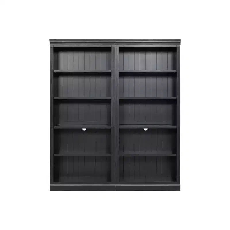 83.4 Tall Wooden Bookcase with LED Light Strip, 5-Tier Adjustable Bookshelves & Storage Organizer for Living Room & Home Office