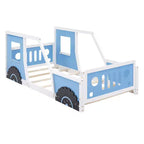 Classic Car-Shaped Platform Bed with Wheels