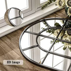 Black Frame Window Pane Wall Mirror Bathroom Mirror 24 x36