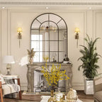 Black Frame Window Pane Wall Mirror Bathroom Mirror 24 x36