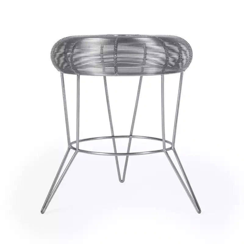 18 Silver Wire Round End Table