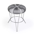 18 Silver Wire Round End Table
