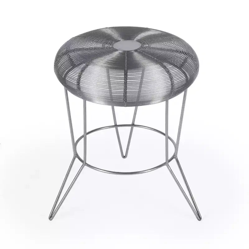 18 Silver Wire Round End Table