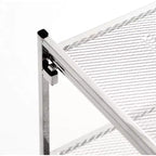 6-Pair 2-Tier Satin Pewter Iron Frame Stackable Shoe Rack