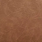Round Faux Leather Storage Ottoman with Table Top Lid
