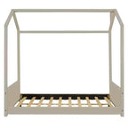 Full Size Velvet House Bed Wood Bed