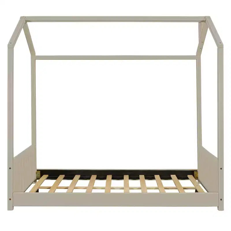 Full Size Velvet House Bed Wood Bed