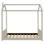 Full Size Velvet House Bed Wood Bed