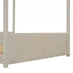 Full Size Velvet House Bed Wood Bed