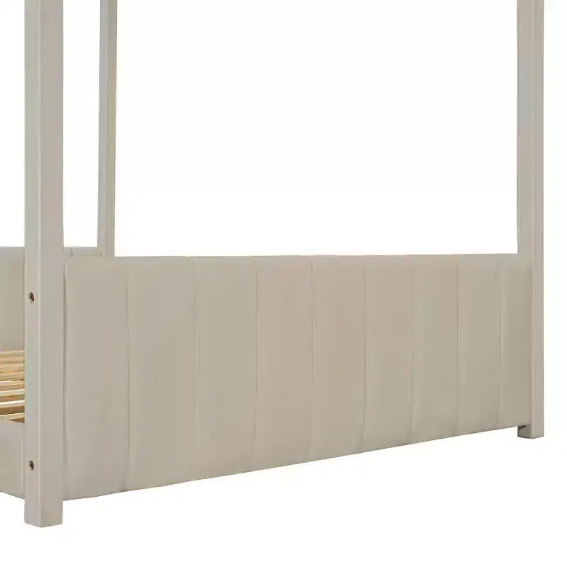 Full Size Velvet House Bed Wood Bed