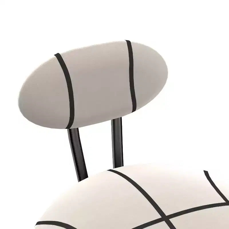 Round Bar Stools Modern Velvet Upholstered Counter Chair for Dining Room