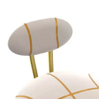 Round Bar Stools Modern Velvet Upholstered Counter Chair for Dining Room