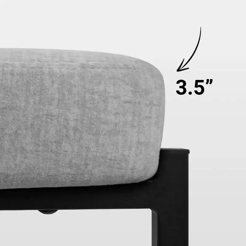 Round Bar Stools Modern Velvet Upholstered Counter Chair for Dining Room