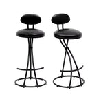 Round Bar Stools Modern Velvet Upholstered Counter Chair for Dining Room