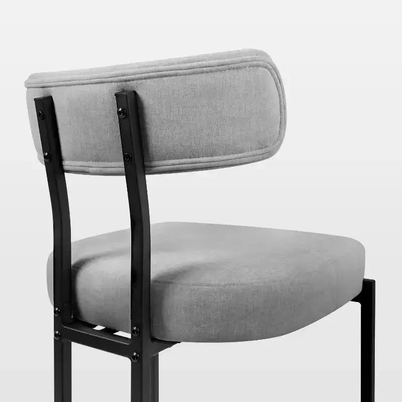 Round Bar Stools Modern Velvet Upholstered Counter Chair for Dining Room