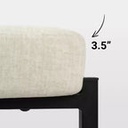 Round Bar Stools Modern Velvet Upholstered Counter Chair for Dining Room