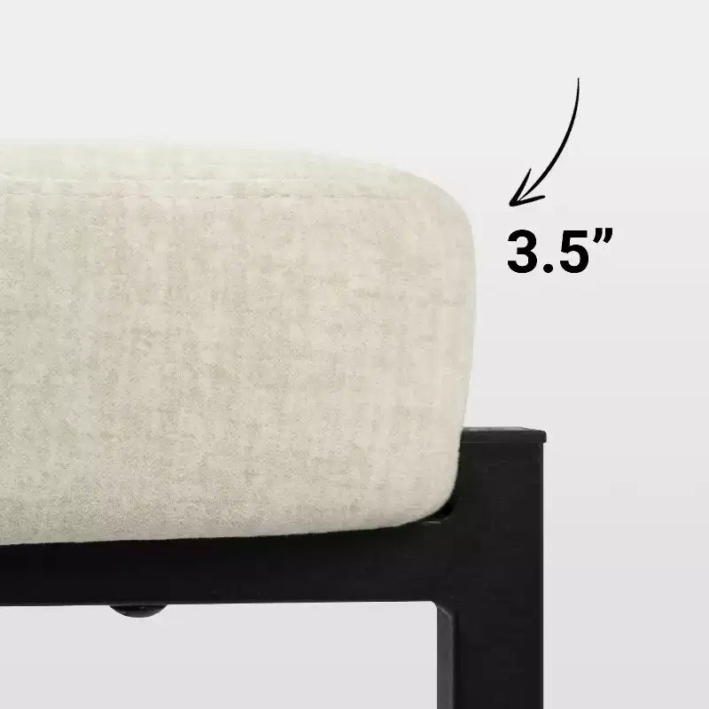 Round Bar Stools Modern Velvet Upholstered Counter Chair for Dining Room