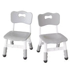 3-Level Height Adjustable Kids Chairs - Plastic Toddler Chairs with Non-Slip Pads for Children Ages 2-12
