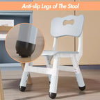 3-Level Height Adjustable Kids Chairs - Plastic Toddler Chairs with Non-Slip Pads for Children Ages 2-12