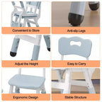 3-Level Height Adjustable Kids Chairs - Plastic Toddler Chairs with Non-Slip Pads for Children Ages 2-12