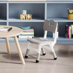 3-Level Height Adjustable Kids Chairs - Plastic Toddler Chairs with Non-Slip Pads for Children Ages 2-12