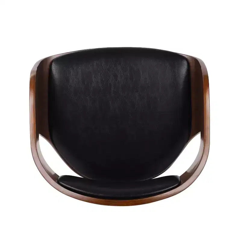 360 Swivel Bar Stool Counter Stool Dining Chair Pub Kitchen Stool, Black&Brown