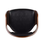 360 Swivel Bar Stool Counter Stool Dining Chair Pub Kitchen Stool, Black&Brown