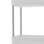 3/4 Tier Rolling Cart, Utility Cart for Kitchen Storage, Mobile Shelves Slide-Out Organizers with 2 Lockable Wheels & Hooks