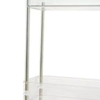3/4 Tier Rolling Cart, Utility Cart for Kitchen Storage, Mobile Shelves Slide-Out Organizers with 2 Lockable Wheels & Hooks