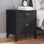 Bedside Cabinet Accent End Table Bedroom Furniture Engineered Wood