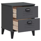 Bedside Cabinet Accent End Table Bedroom Furniture Engineered Wood