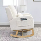 Modern Accent Chair High Backrest Lounge Chair Armchairs Rocking Chair