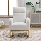 Modern Accent Chair High Backrest Lounge Chair Armchairs Rocking Chair