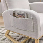 Modern Accent Chair High Backrest Lounge Chair Armchairs Rocking Chair