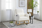 Modern Accent Chair High Backrest Lounge Chair Armchairs Rocking Chair
