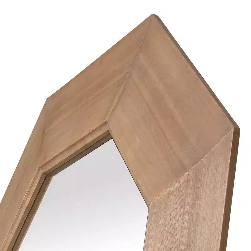 Miroir octogonal en bois