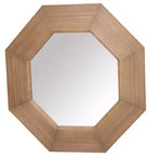 Miroir octogonal en bois