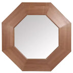 Miroir octogonal en bois
