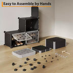 Expandable 8-Tier Shoe Rack Organizer with Door Holds 32 Pairs Detachable Shoe Storage Cabinet Space-Saving Entryway & Bedroom Organizer