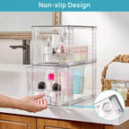 6 Pack Clear Acrylic Stackable Storage Drawers, for Bathroom Closet Undersink, Kitchen Cabinets, Pantry and Vanity