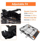 Roof Rack, Rooftop Cargo Carrier Steel Basket, Car Top Luggage Holder for SUV and Pick Up Trucks, 200 lb. Capacity