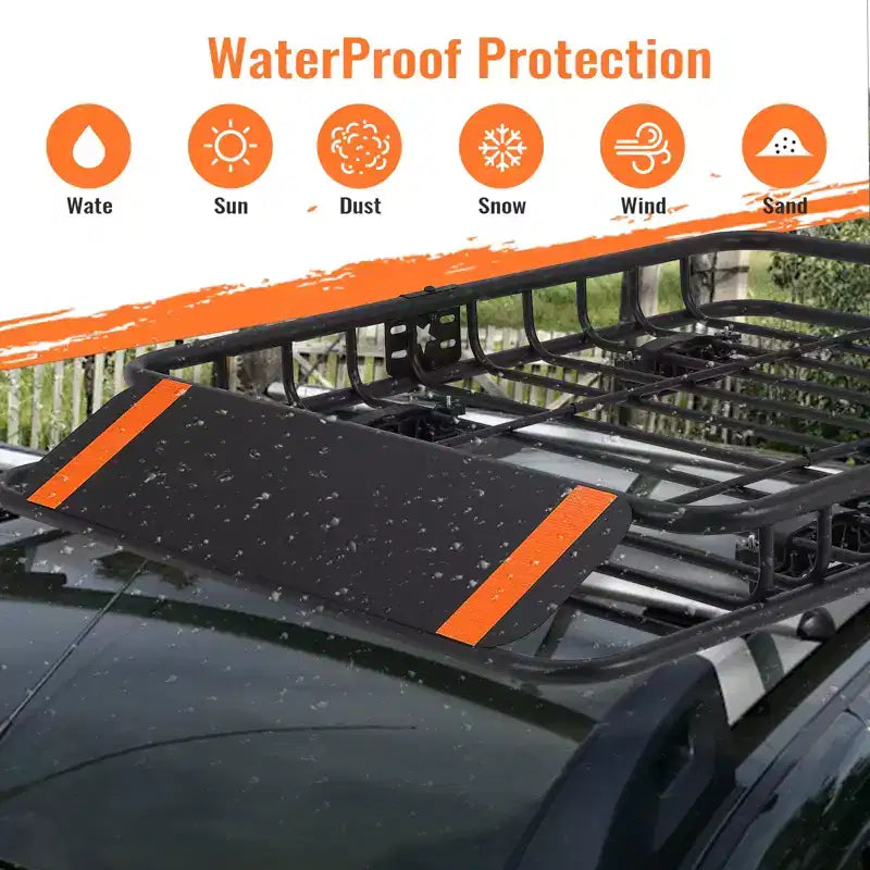 Roof Rack, Rooftop Cargo Carrier Steel Basket, Car Top Luggage Holder for SUV and Pick Up Trucks, 200 lb. Capacity