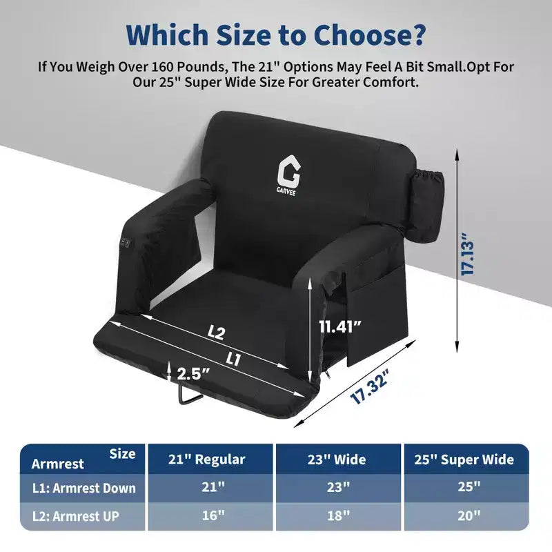 Comfort Stadium Seat Cushion, Ergonomic Bleacher Chair Pad, Durable, Lightweight, Portable, for Sports Events, Outdoor Arenas,Recreational Activities