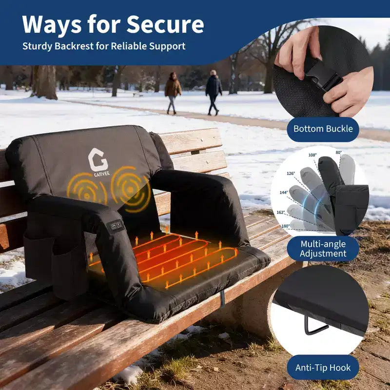 Comfort Stadium Seat Cushion, Ergonomic Bleacher Chair Pad, Durable, Lightweight, Portable, for Sports Events, Outdoor Arenas,Recreational Activities