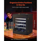 Vitrine de rangement pour figurines, compatible avec les modèles à l'échelle 1:2500-1:3500, présentoir en bois pour figurines avec 5 plateaux et 13 emplacements (figurines non incluses), Noir