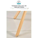 Modern Computer Desk with MDF Top and Metal Legs, Writing Study Table for Home Office, Contemporary Work Desk for Bedroom Study Room