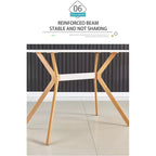 Modern Computer Desk with MDF Top and Metal Legs, Writing Study Table for Home Office, Contemporary Work Desk for Bedroom Study Room